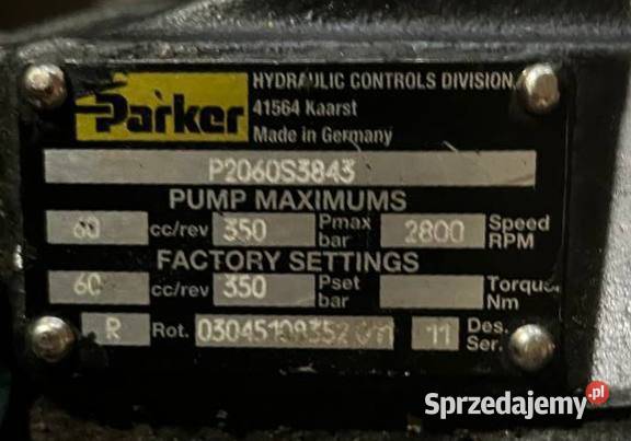 Parker P2060S3843 Pompa hydrauliczna