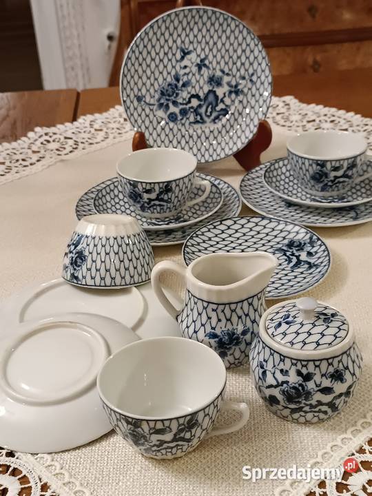 Porcelana z siatką kobaltową Gorlice sprzedam