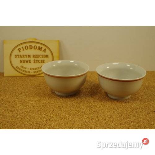 Komplet 2 miseczek porcelanowych w kwiatowy wzór Antyki, Sztuka, Kolekcje śląskie