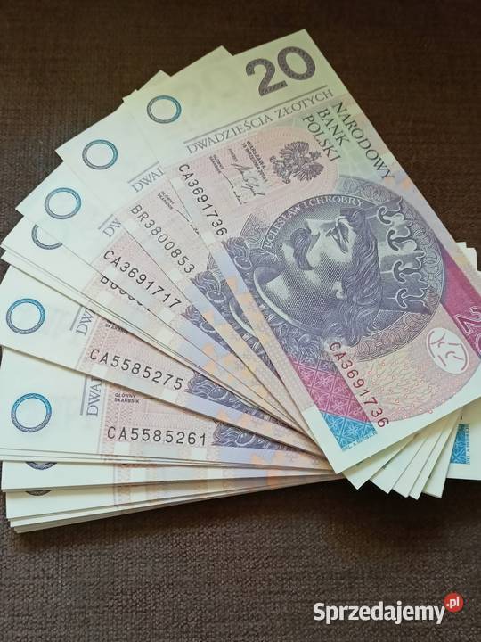 Banknoty Polska 20 2016r UNC Siedlce sprzedam
