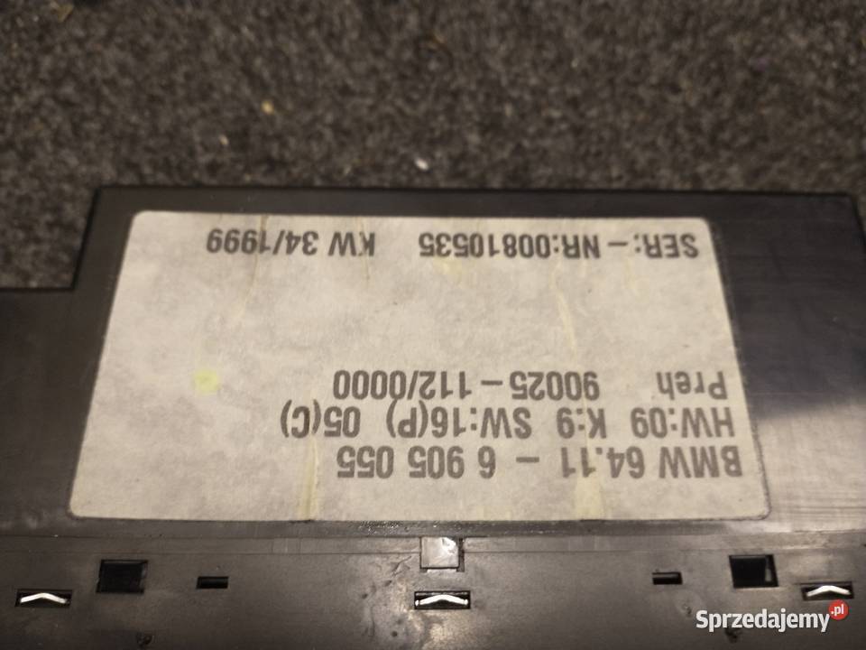 Panel klimatyzacji BMW E39 przedlift małopolskie