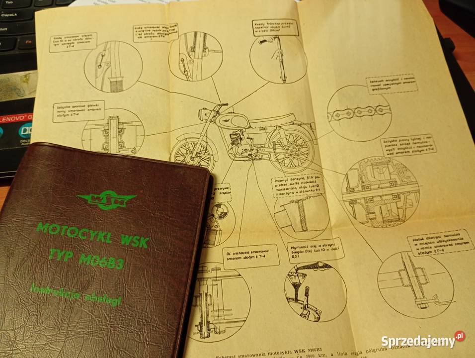 Instrukcja obsługi WSK oryginał Pozostałe Lubliniec