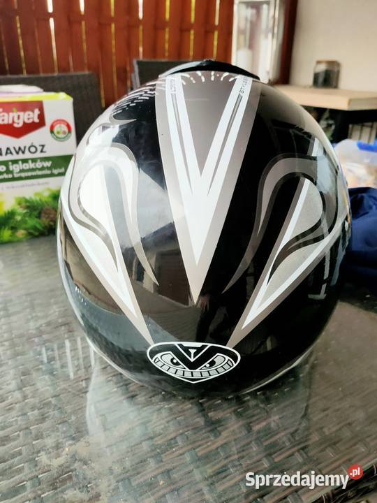 KASK CROSS ENDURO ATV QUAD CAN SZARY Kaski i akcesoria wielkopolskie Śmigiel