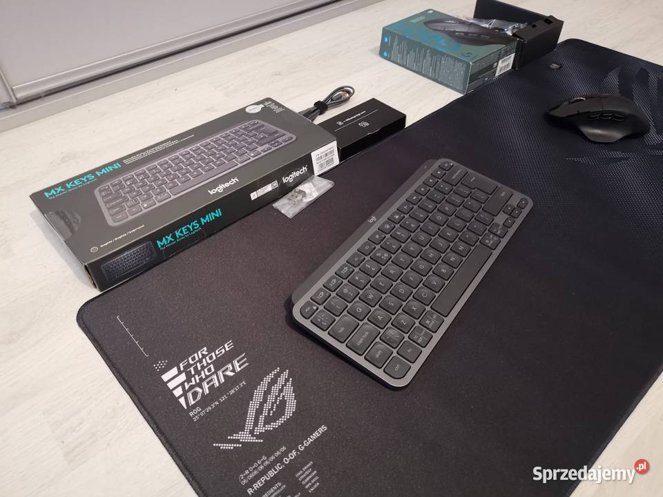 Kultowa mysz Logitech G604 Klawiatura MX keys Bluetooth