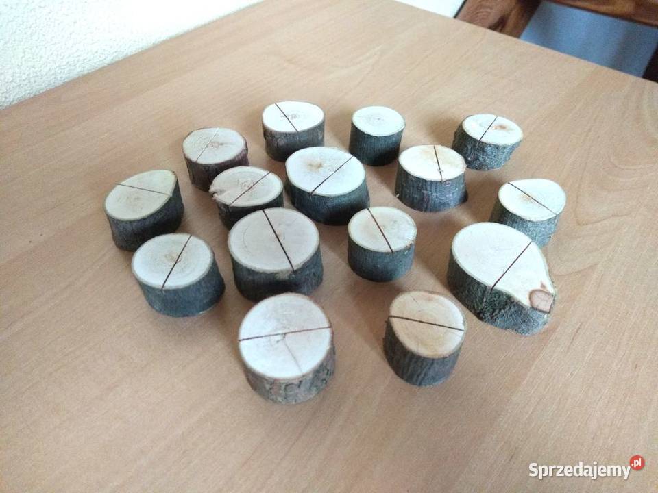 drewniane stojaczki do winietek wesele wielkopolskie Poznań