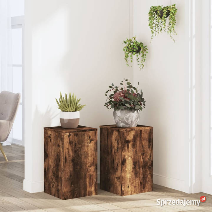 Podstawki pod doniczki 2 opalany dąb 30x30x50 Donice Warszawa