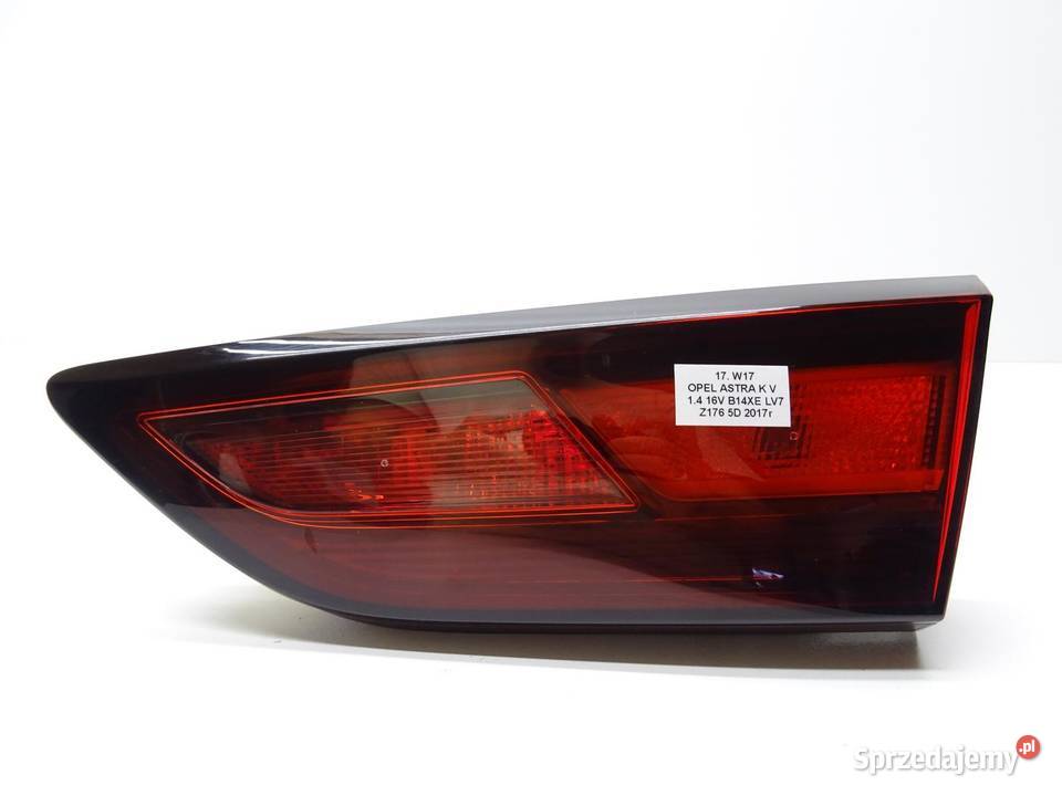LAMPA PRAWA PRAWY TYŁ TYLNA W KLAPE OPEL ASTRA V osobowe sprzedam