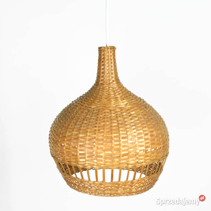 Lampa sufitowa z wiklinowym kloszem Dania lata