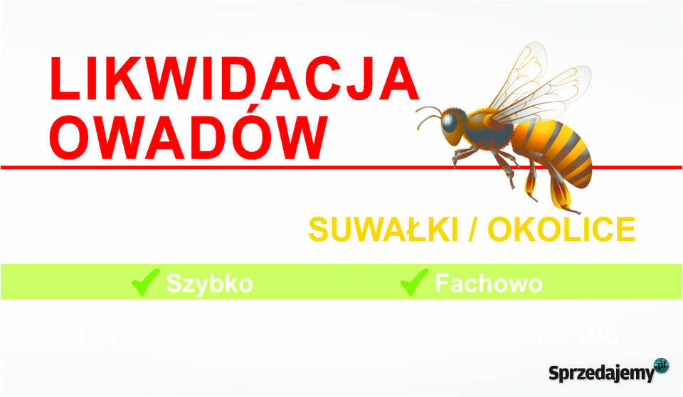 Usuwanie likwidacja szerszeni os i pszczół Ełk