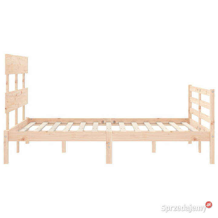 Rama łóżka z wezgłowiem lite drewno 140x200 Warszawa