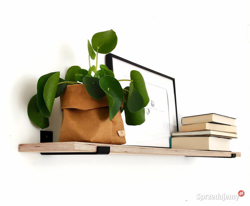 Półka ścienna na książki Industrial LOFT ze Szafy, regały, półki Wrocław