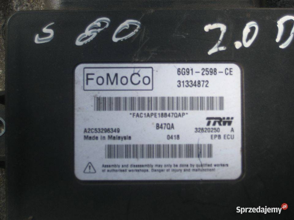 volvo s80 III v70 III 0713r moduł sterownik wielkopolskie