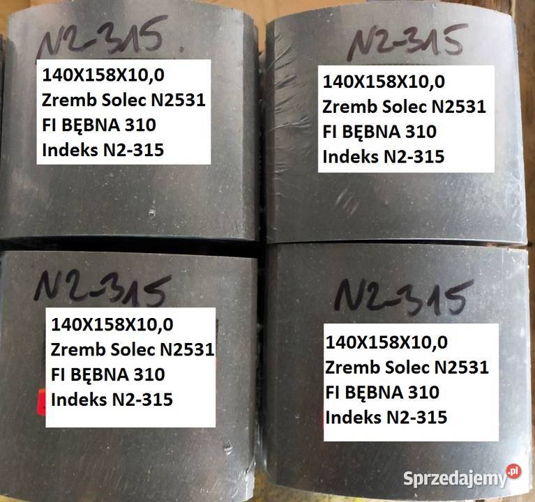Okładzina hamulca naczepa Zremb N2531 140mmx10mm kujawsko-pomorskie Brzozówka