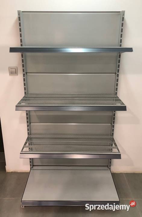Regał sklepowy metalowy przyścienny siatkowy Ostrołęka sprzedam