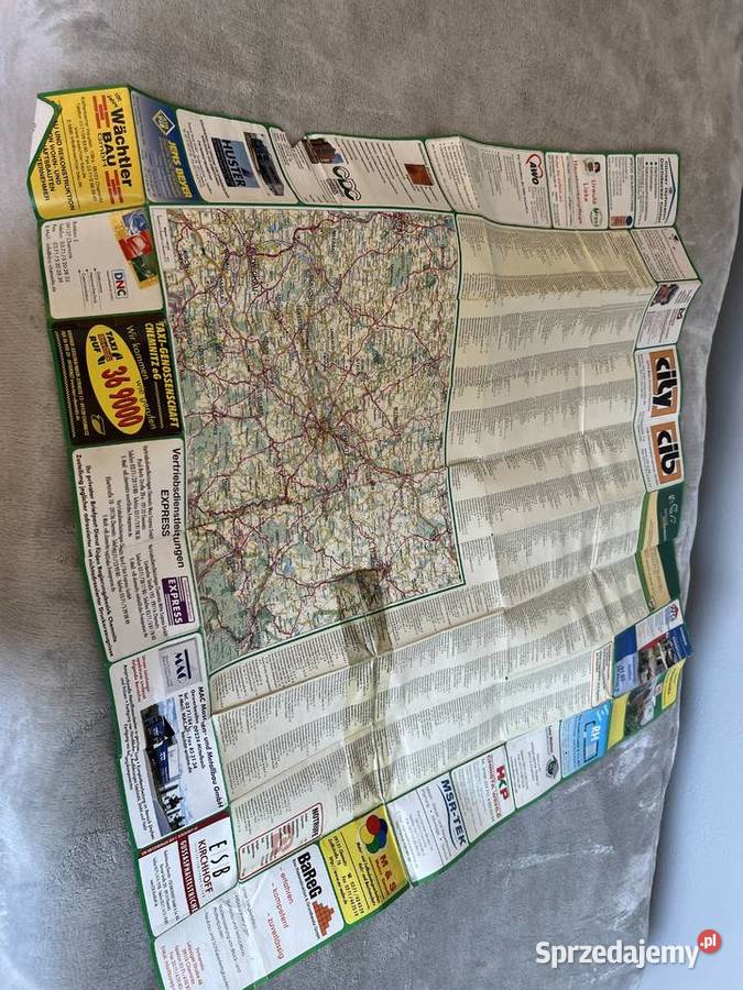 Chemnitz mapa plan miasta Jasło