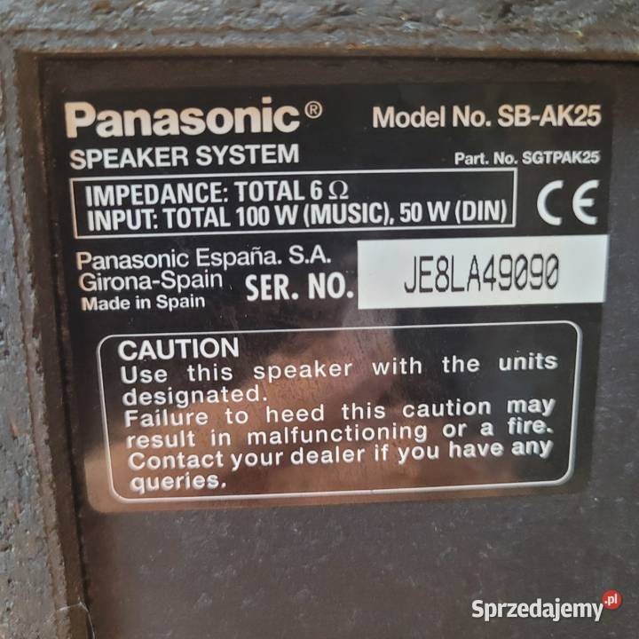 Kolumny Panasonic Grójec