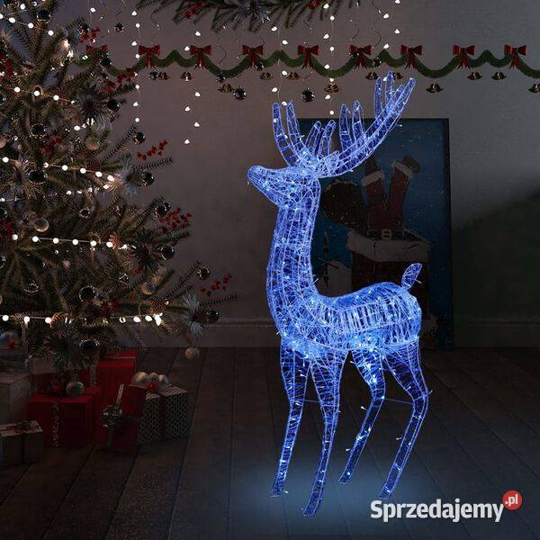 Świąteczny renifer akryl 250 LED 180 Warszawa sprzedam