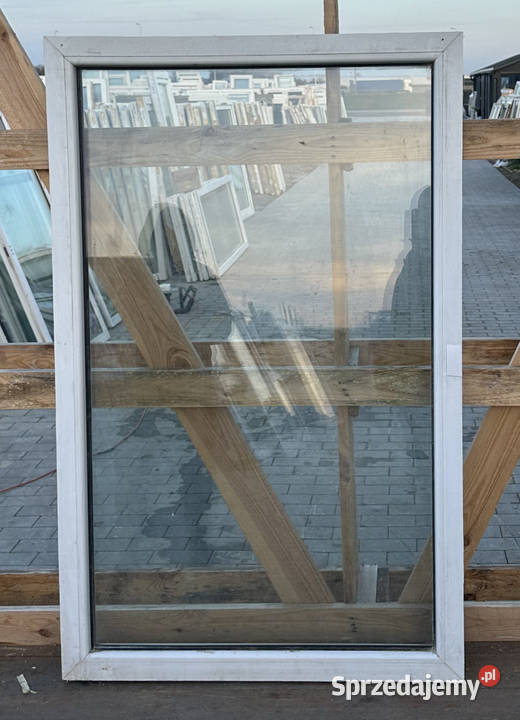 OKNA KacprzaK Witryna 82X129 FIX Używany PCV Okna ścienne