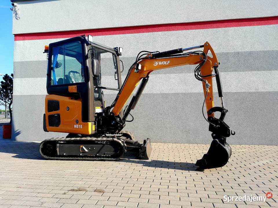 Nowa Minikoparka WOLF WE18 I KUBOTA I 1800 I podlaskie sprzedam
