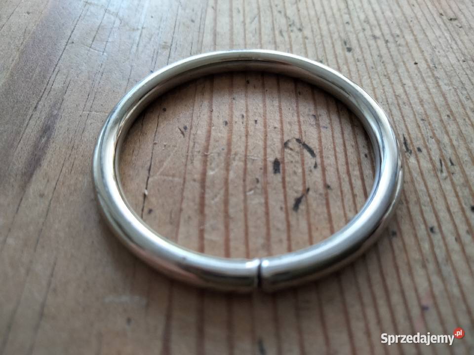 Kółko rymarskie metalowe srebrne 375313 mm Ostrów Wielkopolski