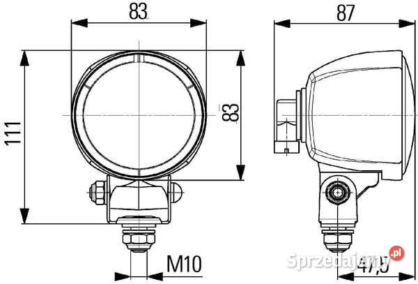 Lampa robocza kwadratowa H9 moduł 70 Kamionna sprzedam
