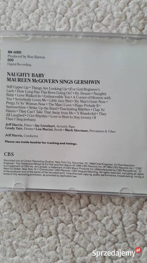 MAUREEN McGOVERN Another Woman In Love Naughty CD Puławy