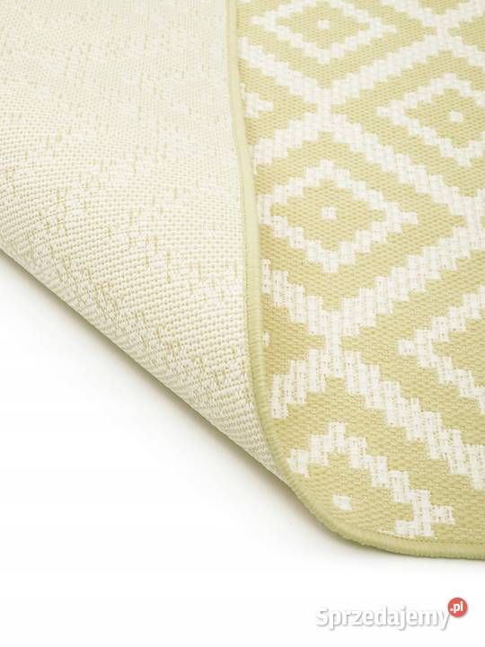 Dywan 120x170 dom taras altanka żółty Gaszowice