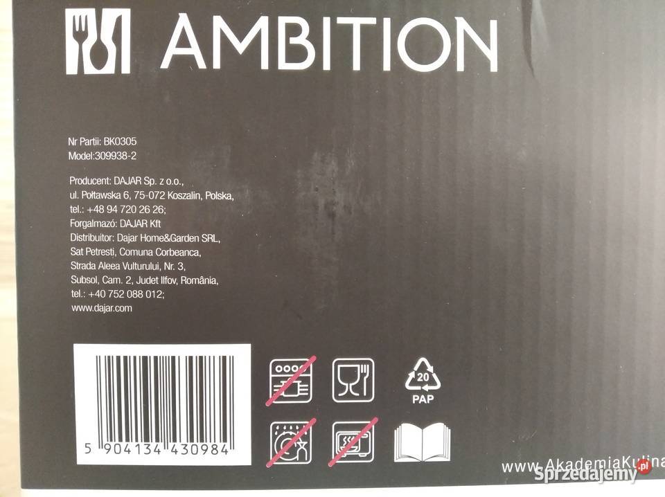 NAJTANIEJ Zestaw Garnków Ambition Lea 6 el Akcesoria kuchenne śląskie Zabrze sprzedam