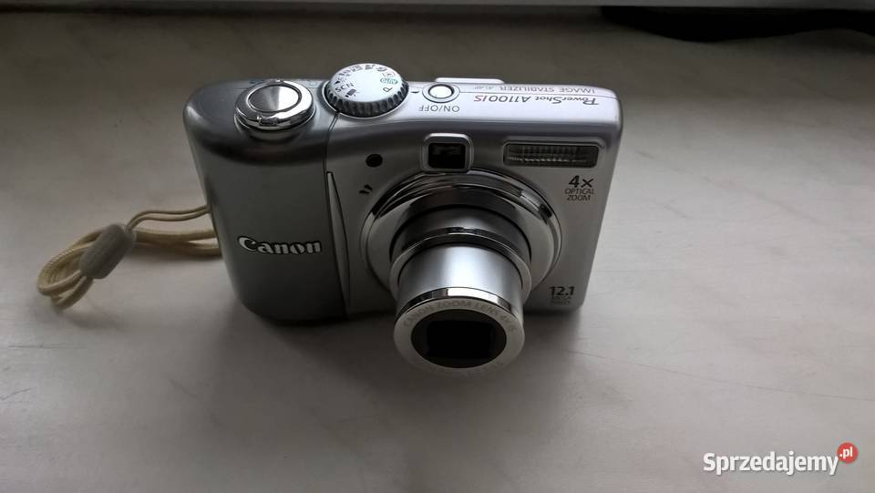 Aparat Canon Power Shot A1100 IS srebrny Sokołów Małopolski sprzedam