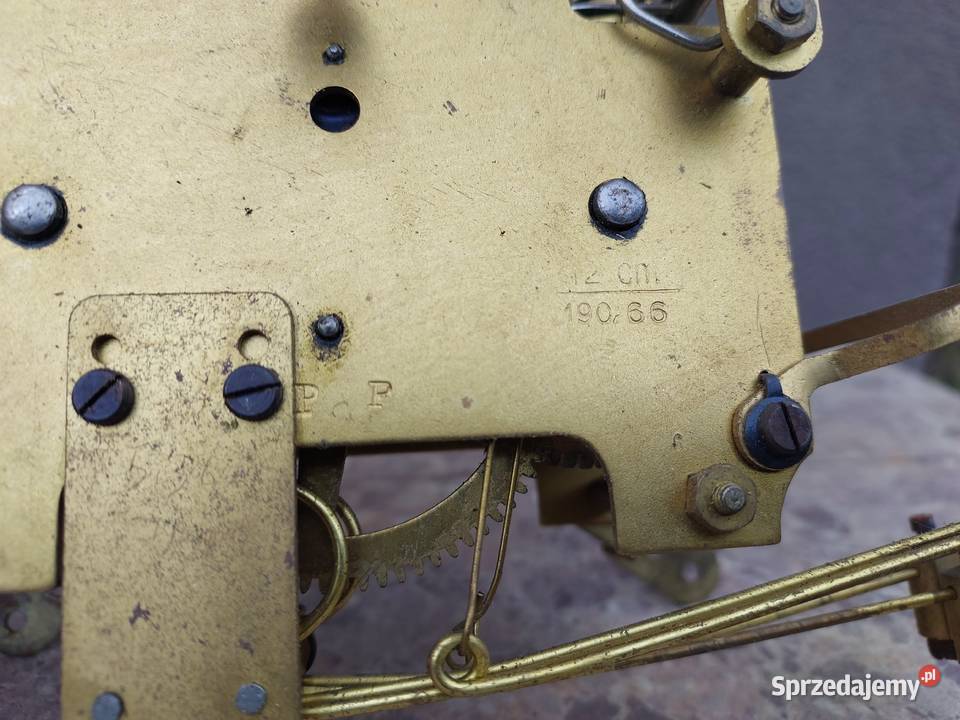 M031 Mechanizm starego zegara kominkowego Tczew