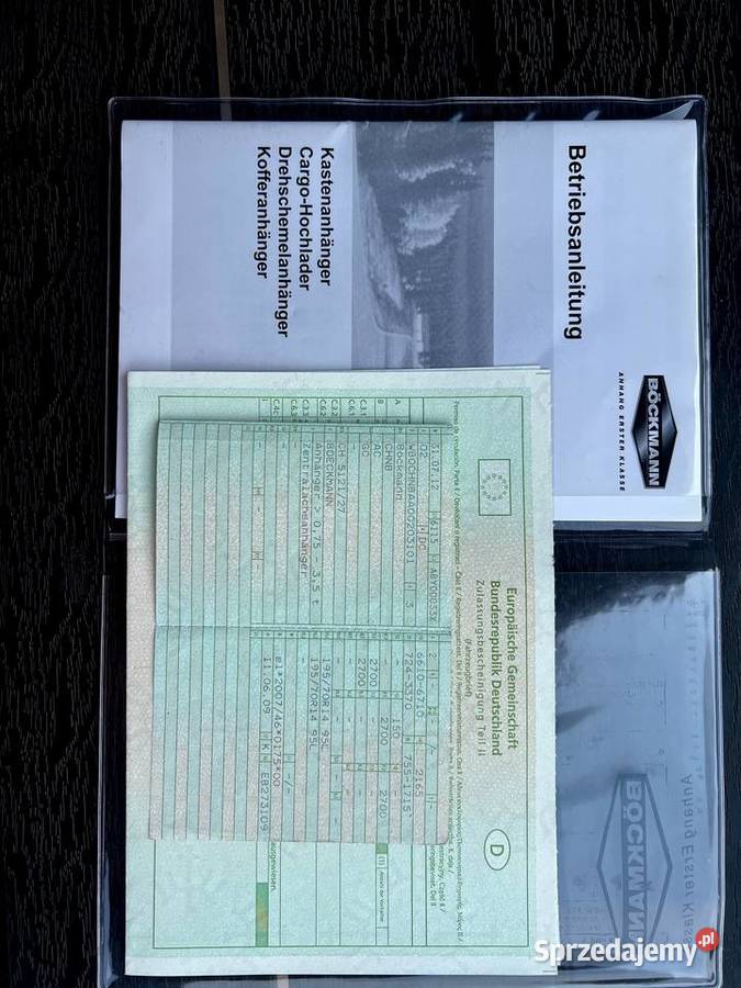 Przyczepka Bckmann 515 x 210 27T Boeckman zachodniopomorskie