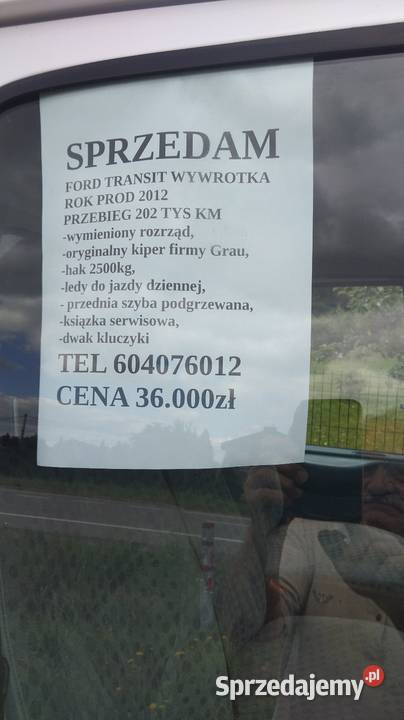 Ford Transit wywrotka z12 r 140KM Tarnów