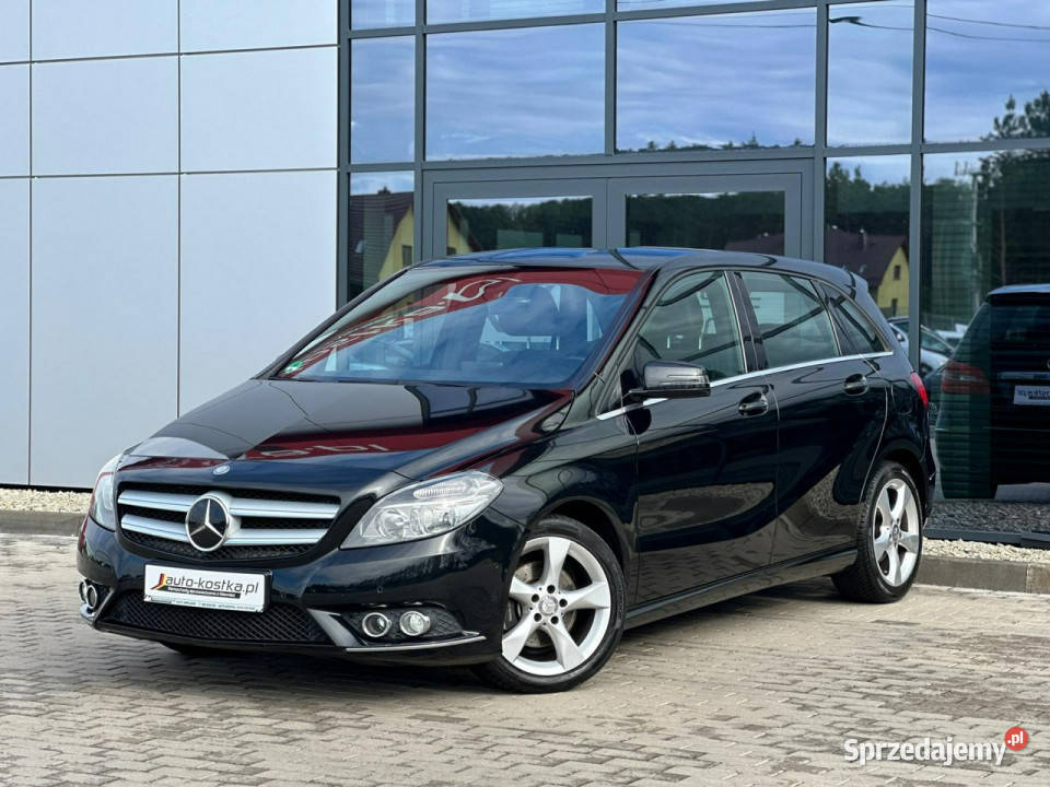 Mercedes B 200 2kplkół Półskóra Grzane fotele czarny opolskie Kąty Opolskie
