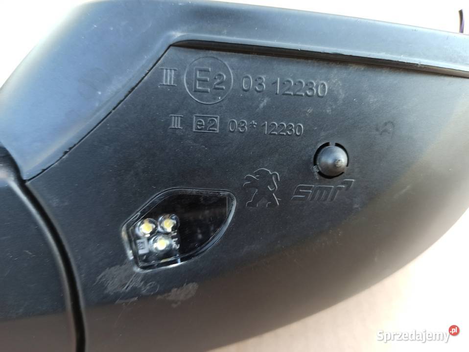 PEUGEOT 308 LUSTERKO ZEWNĘTRZNE PRAWE 15PIN Trzciel