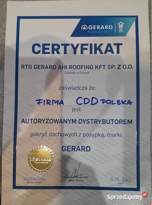 GERARD ELEGANTA blachodachówka płaska z posypką Hajnówka