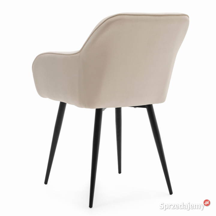 Beżowe Krzesło Tapicerowane Lago Wysyłka 24H Tarchały Małe sprzedam