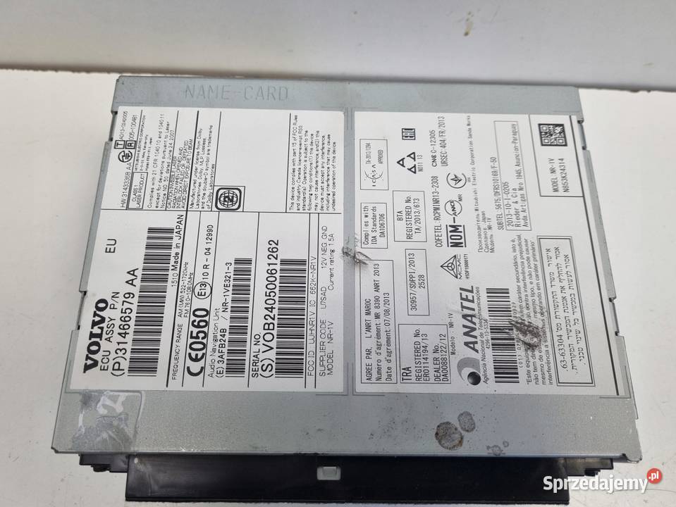 Volvo V40 II V60 S60 II CZYTNIK PŁYT CD radio