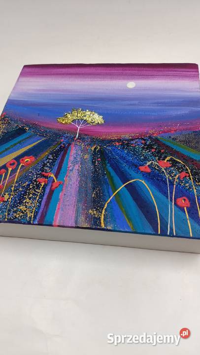 Obraz na płótnie maki w fioletach z 2011 roku Zamość