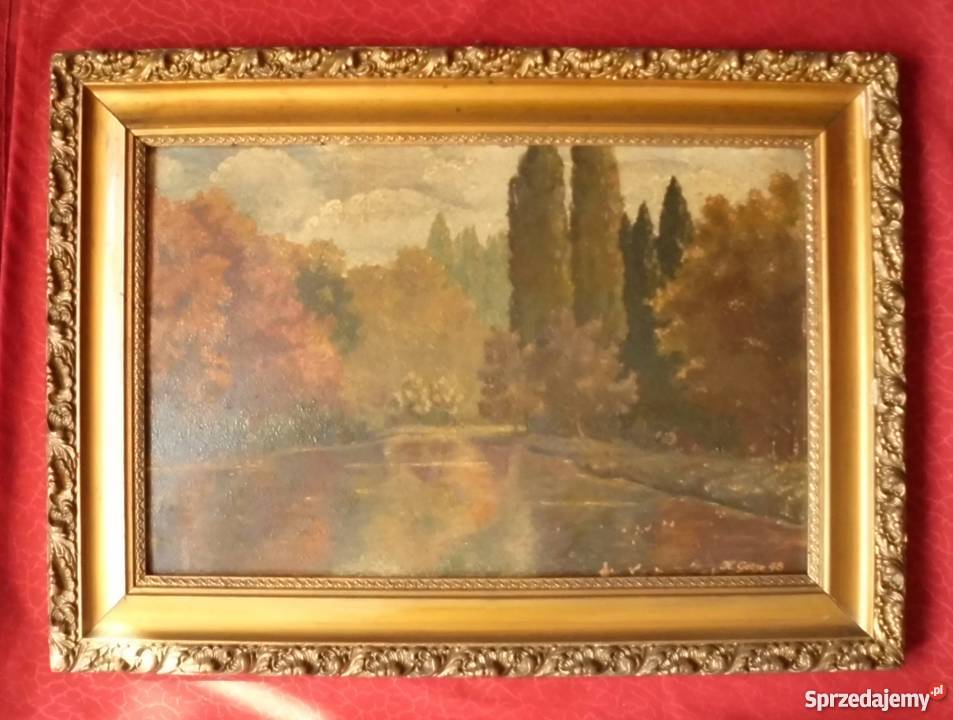 ANTYK Stary obraz olejny sygnowany KGoetze 48 małopolskie Kraków