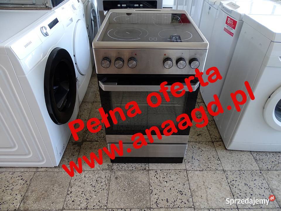 Kuchenka elektryczna HANSEATIC szer 50 inox Duży Goleniów sprzedam