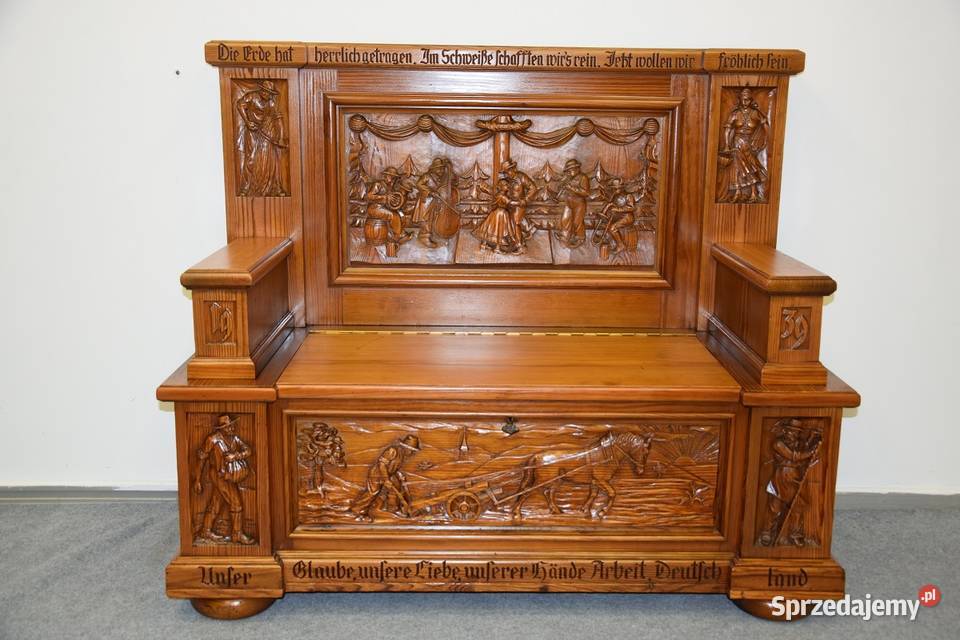 ławka dębowa ze schowkiem nowa Olsztyn