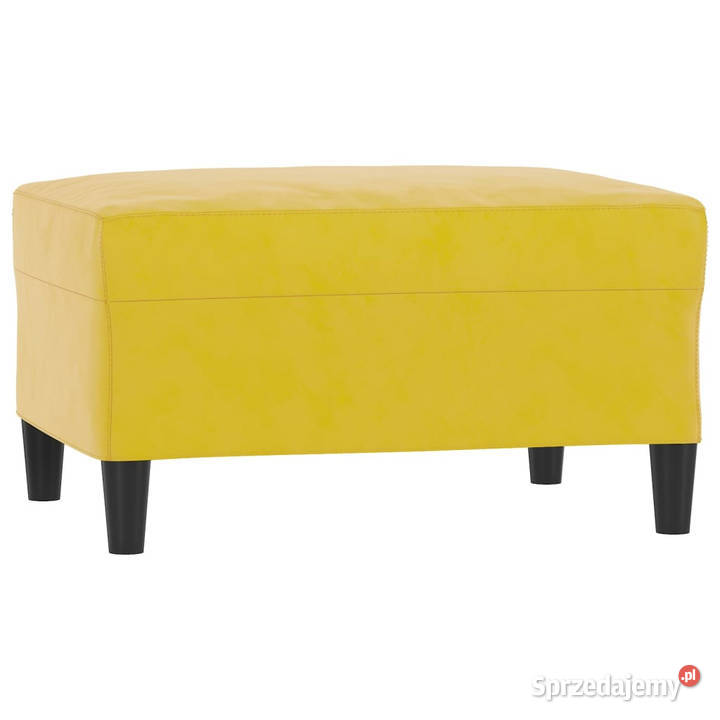 Podnóżek żółty 70x55x41 aksamit WM349323 Warszawa sprzedam