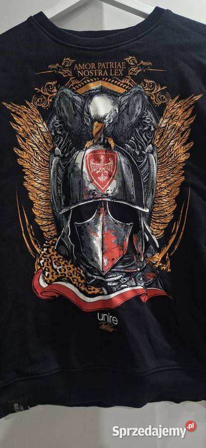 Bluza czarna bez kaptura Unire Patria rM bluza małopolskie Tarnów