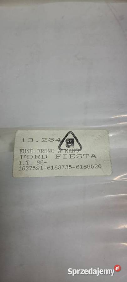 Linka hamulca ręcznego tył FORD FIESTA mk2 8389 Luzino
