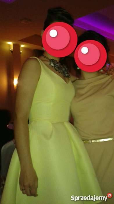 Cytrynoważółta sukienka ARUDZKA 36 Wyszków