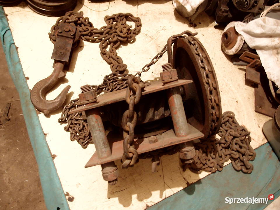 Wciągarka ręczna uciąg 1t wysokość podnosz 6m łódzkie Łódź sprzedam