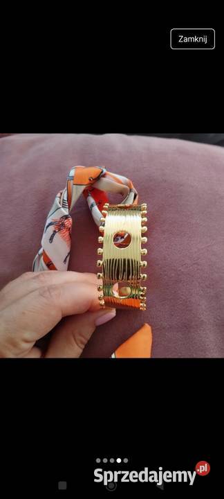 Bransoletka szeroka w kolorze złotym z Warszawa