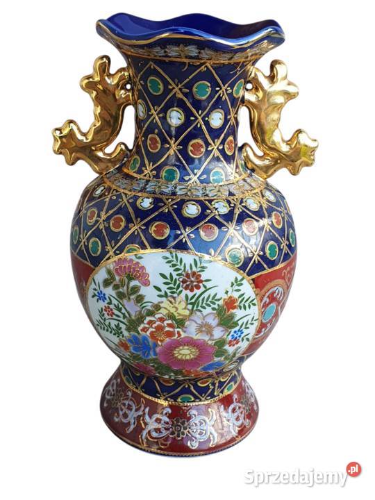 Stary ręcznie malowany japoński wazon sprzedam