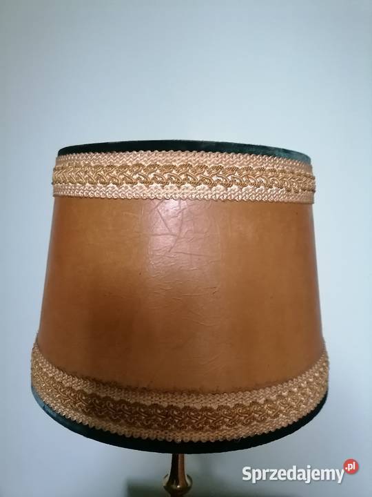 Stara mosiężna lampa salonowa gabinetowa Art Kraków