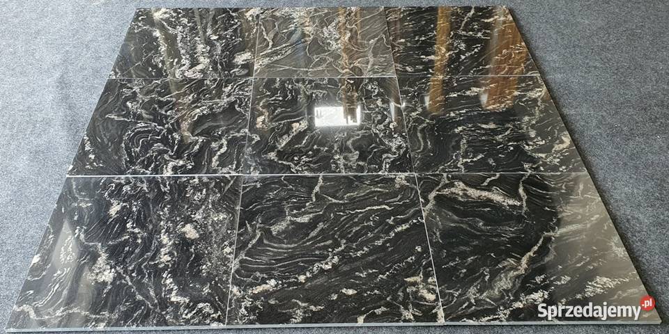 River Black płytki posadzka kamień czarny z Bielawa